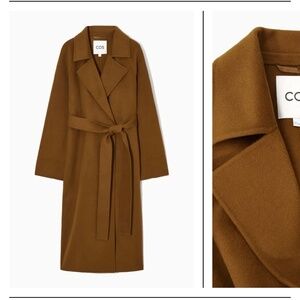 COS Double Faced Belted Wool Trench Coat